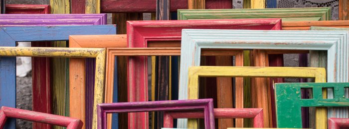 colorful picture frames