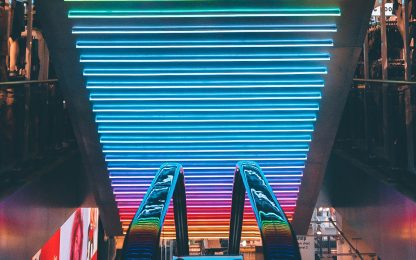 neon-rainbow-lights-escalator-international-streaming-services