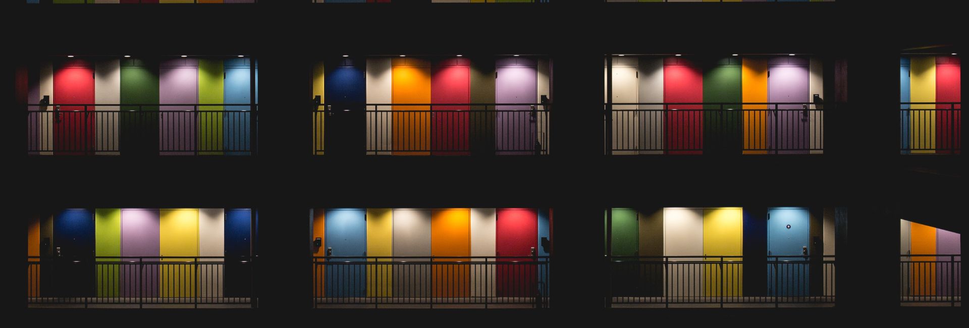 Colorful doors of Odaiba