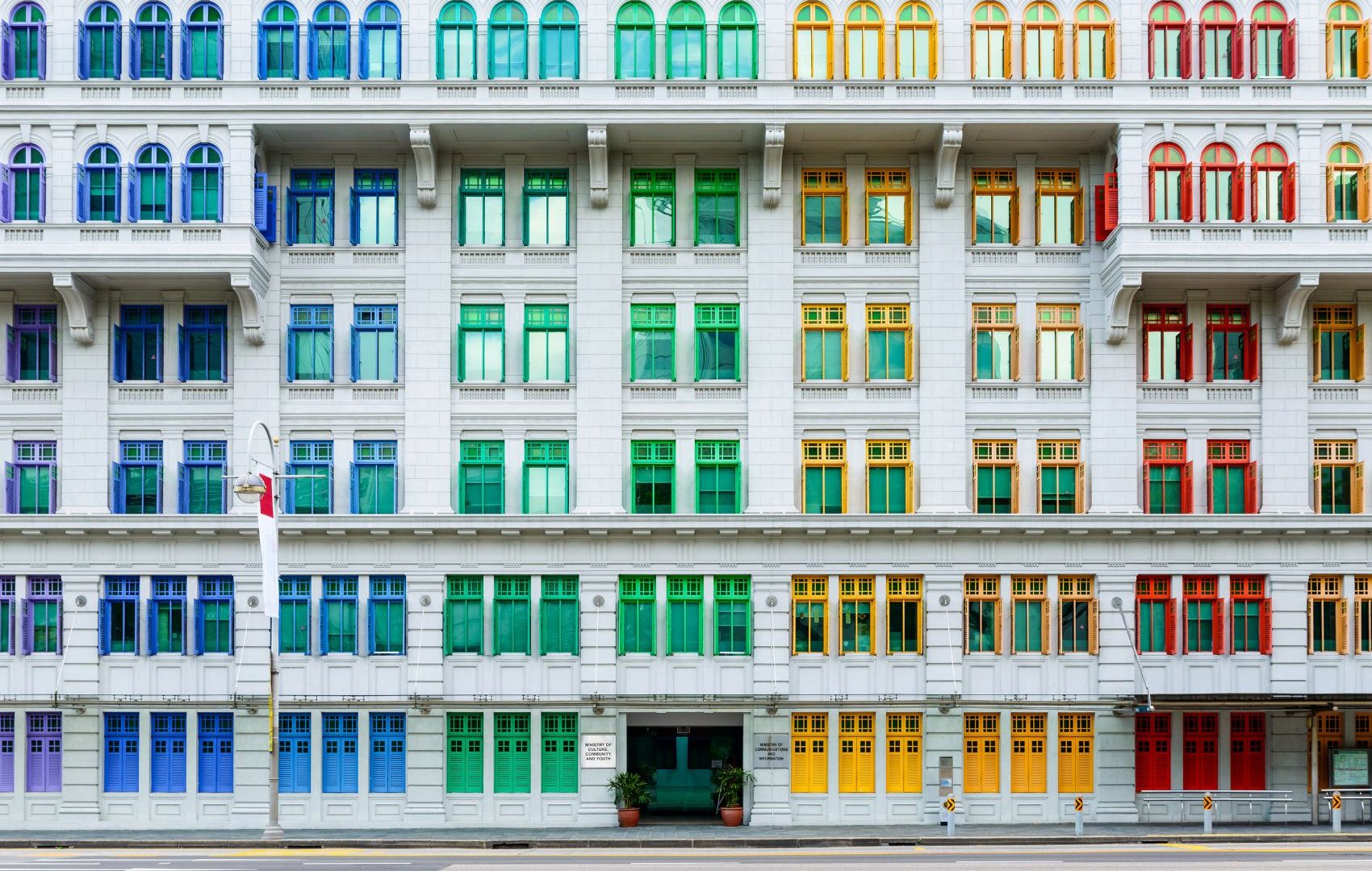 Colorful building in Singapore