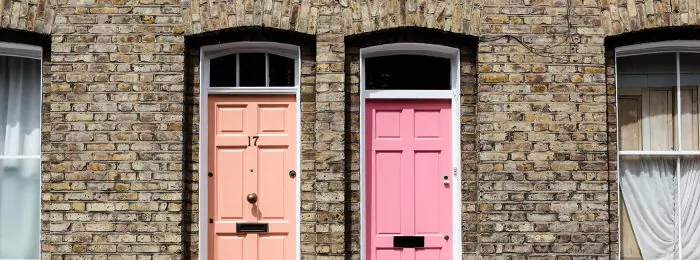 pink-and-peach-colored-doors