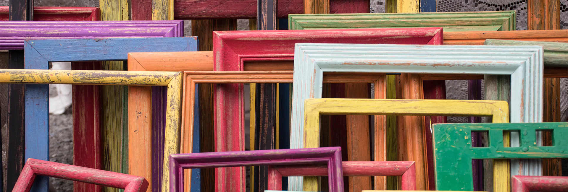 colorful picture frames