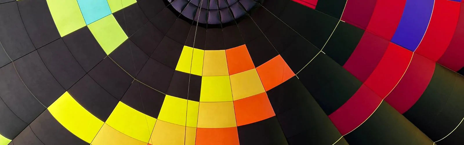 Inside a hot air balloon